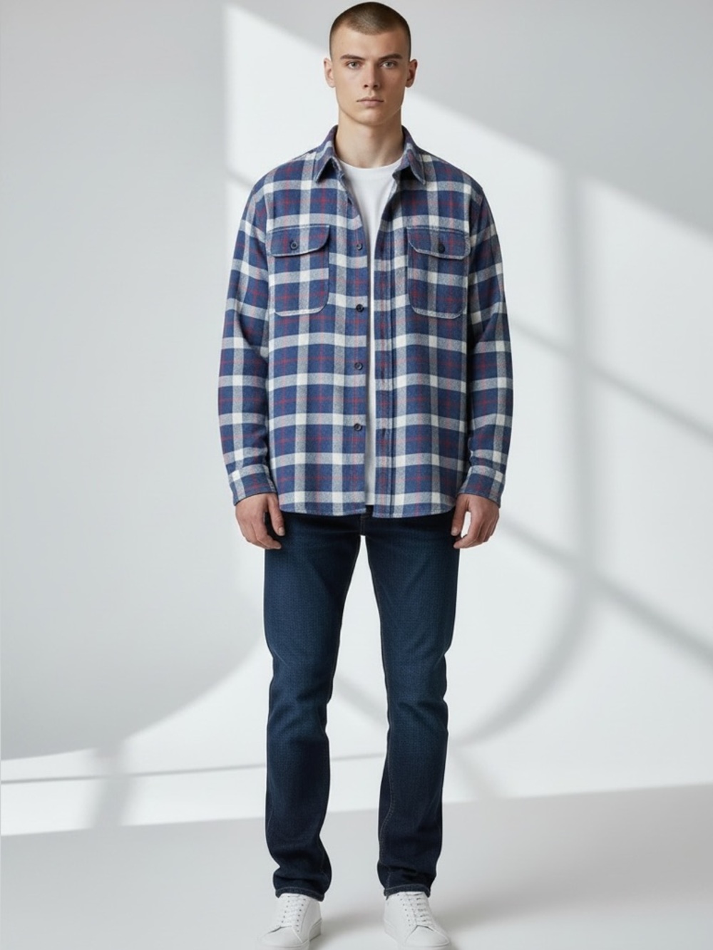 Polo Ralph Lauren Men’s Blue Flannel Shirt Size XL